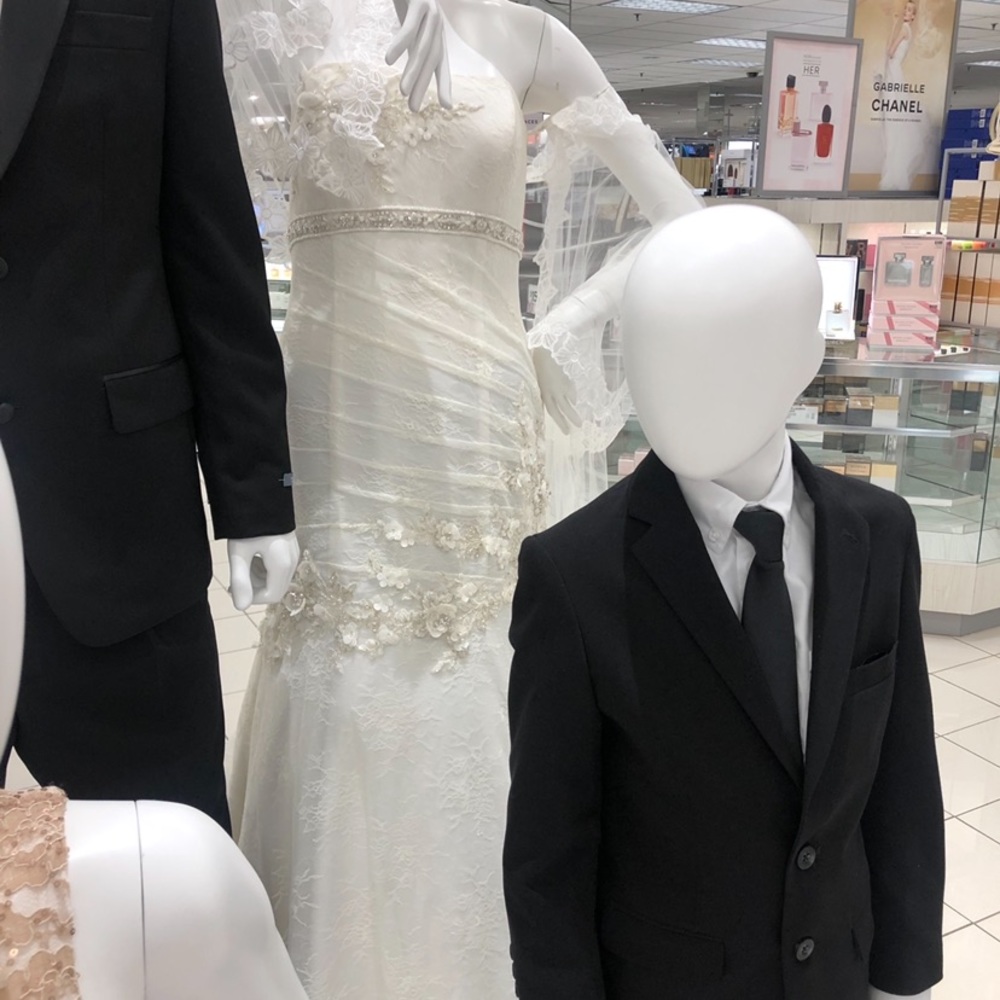 Oleg Cassini  Beaded Lace Wedding Gown